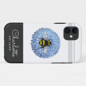 Stomme bijtje op blauwe ventilator Jouw naam toevo Case-Mate iPhone Case (Achterkant (horizontaal))