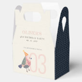 Stomme blush roze blauwe Birdie elke dag Bedankdoosjes (Geopend)