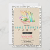 Stomme boeken en uitnodiging van brunch party (Voorkant)