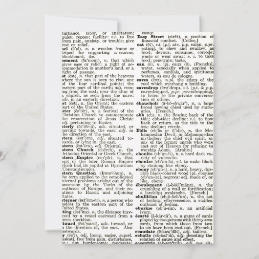 Stomme boeken en uitnodiging van brunch party (Achterkant)