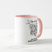 Stomme boeken met wilde bloemen STFUATTDLAGG Mok (Voorkant rechts)