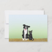 Stomme boerderijdieren dank je kaart (klein) (Achterkant)