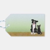 Stomme boerderijdieren dank je label cadeaulabel (Achterkant Horizontaal)