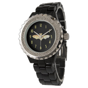 Stomme bont met geel cijfer Vrouwen Horloge