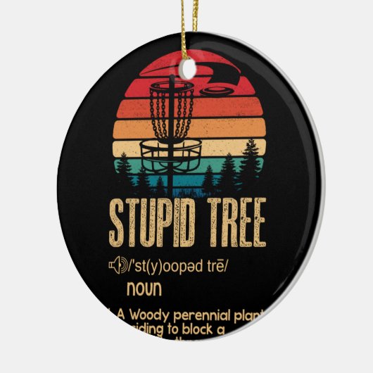 Stomme Boom Golf Gift Frisbee  Keramisch Ornament (Links)