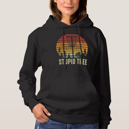 Stomme Boom  Retro Funny Disc Golf Classic Hoodie (Voorkant)