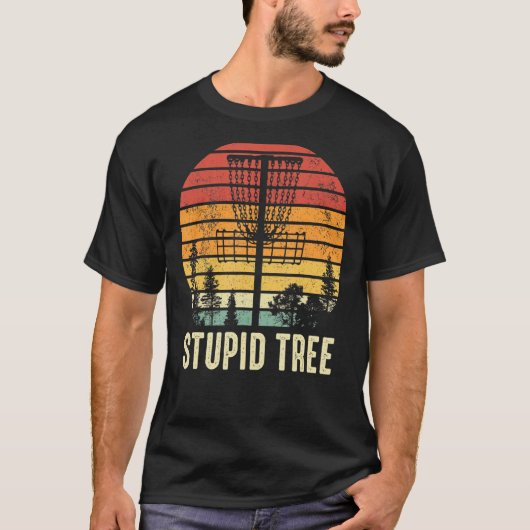 Stomme Boom Retro Funny Disc Golf Classic T-shirt (Voorkant)