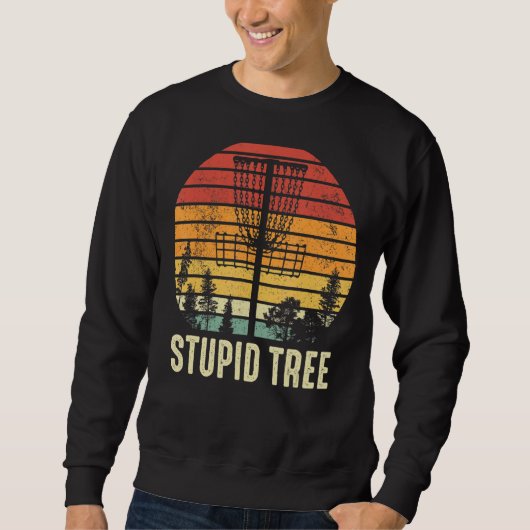 Stomme Boom  Retro Funny Disc Golf Classic Trui (Voorkant)