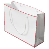 Stomme bruidsmeisje bruiloft Dank je roze en wit Groot Cadeauzakje (Achterkant Gekanteld)