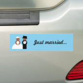 Stomme bruiloft bumpersticker (Op auto)