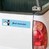 Stomme bruiloft bumpersticker (Op Truck)