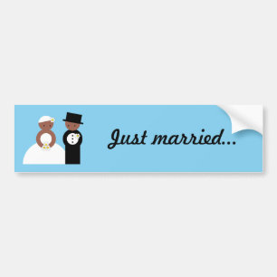 Stomme bruiloft bumpersticker