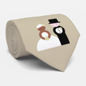 Stomme bruiloft stropdas (Opgerold)