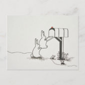 Stomme Bunnies die wat post zoeken Briefkaart (Voorkant)