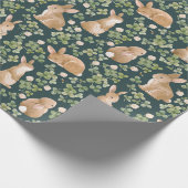 Stomme Bunnies, handschoenkasten en bladeren Cadeaupapier (Hoek)