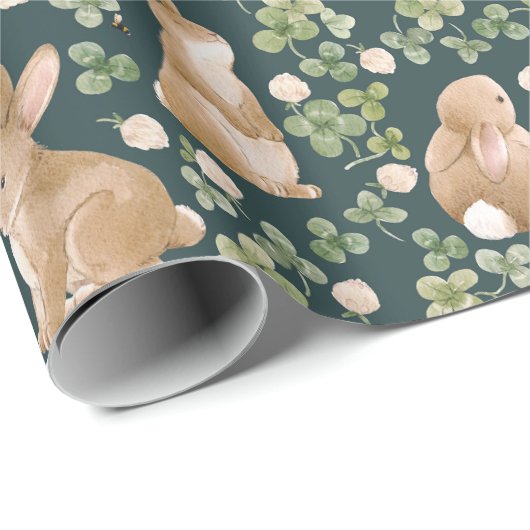Stomme Bunnies, handschoenkasten en bladeren Cadeaupapier (Rol Hoek)