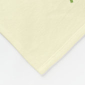 Stomme Bunnies met lentedagen en vlinders Fleece Deken (Hoek)