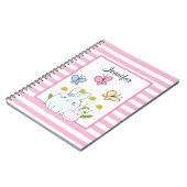 Stomme Bunnies met lentedagen en vlinders Notitieboek (Linkerzijde)