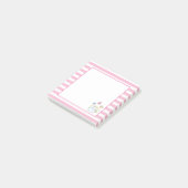 Stomme Bunnies met lentedagen en vlinders Post-it® Notes (Schuin)