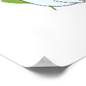 Stomme Bunnies met lentedagen en vlinders Poster (Hoek)