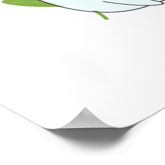 Stomme Bunnies met lentedagen en vlinders Poster (Hoek)