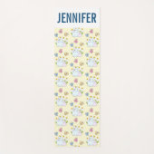 Stomme Bunnies met lentedagen en vlinders Yogamat (Voorkant)