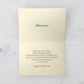 Stomme Bunnies met Shamrocks St. Patrick's Day Kaart (Binnen)