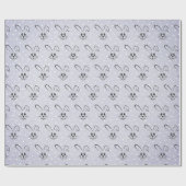 Stomme Bunnies op poka Dots Cadeaupapier (Vlak)