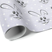 Stomme Bunnies op poka Dots Cadeaupapier (Rol Hoek)
