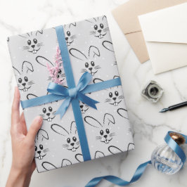 Stomme Bunnies op poka Dots Cadeaupapier