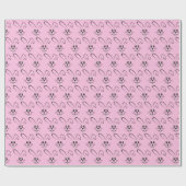 Stomme Bunnies op poka Dots Cadeaupapier (Vlak)