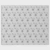 Stomme Bunnies op poka Dots Cadeaupapier (Vlak)