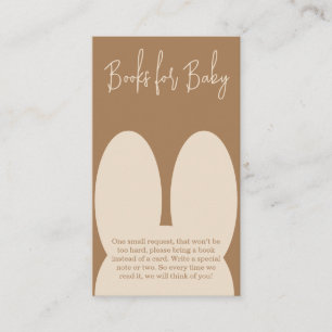 Stomme bunny boeken voor baby informatiekaartje