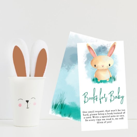 Stomme bunny boeken voor baby informatiekaartje