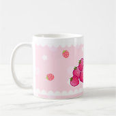 Stomme bunny en kawaii aardbeien koffiemok (Links)