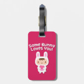 Stomme Bunny houdt van je liefste biecht Bagagelabel (Achterkant verticaal)