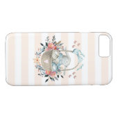 Stomme Bunny in een mand met eieren en  bloemen Case-Mate iPhone Case (Achterkant (Horizontaal))