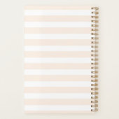 Stomme Bunny in een mand met eieren en  bloemen Planner (Achterkant)