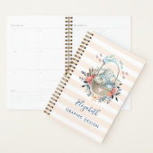 Stomme Bunny in een mand met eieren en  bloemen Planner (Display)