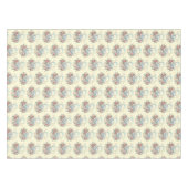 Stomme Bunny in een mand met eieren en  bloemen Tafelkleed (Voorkant (Horizontaal))