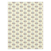 Stomme Bunny in een mand met eieren en  bloemen Tafelkleed (Voorkant)