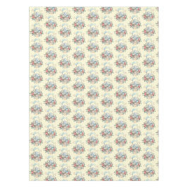 Stomme Bunny in een mand met eieren en  bloemen Tafelkleed