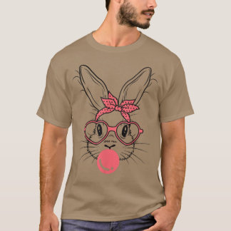 Stomme Bunny met blandana-bril en Bubblegum Happ T-shirt