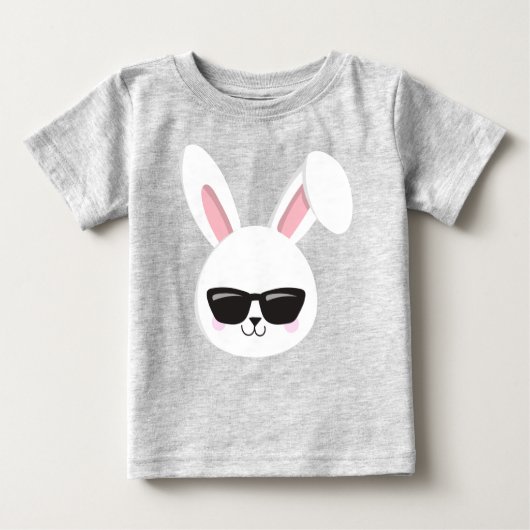 Stomme Bunny, witte Bunny, Bunny met zonnebril (Voorkant)