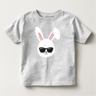 Stomme Bunny, witte Bunny, Bunny met zonnebril Kinder Shirts