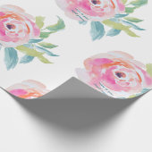 Stomme Cadeau Floral Wrapping Paper Cadeaupapier (Hoek)