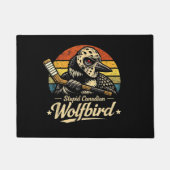 Stomme Canadese Wolf Bird Deurmat (Voorkant)