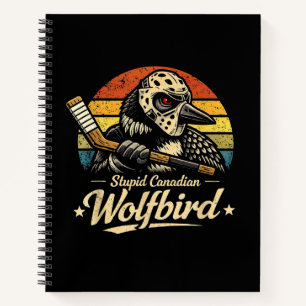 Stomme Canadese Wolf Bird  Notitieboek