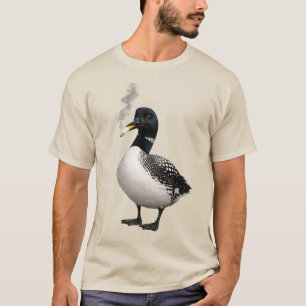 stomme Canadese wolf vogel gewone duiker Rookmeme T-shirt
