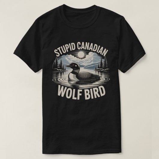 Stomme Canadese Wolfvogel T-shirt (Design voorkant)